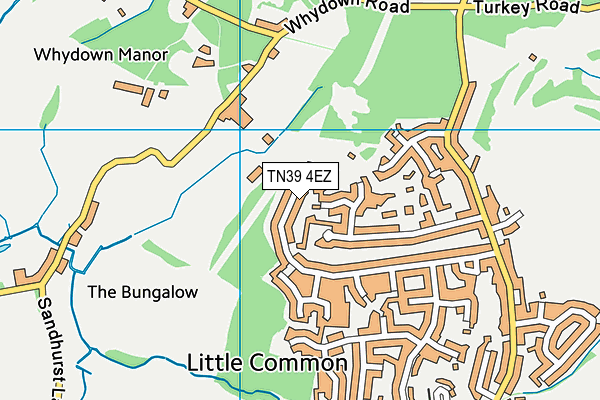 TN39 4EZ map - OS VectorMap District (Ordnance Survey) TN39 4EZ map - OS VectorMap District (Ordnance Survey)
