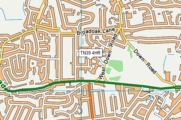 TN39 4HR map - OS VectorMap District (Ordnance Survey) TN39 4HR map - OS VectorMap District (Ordnance Survey)