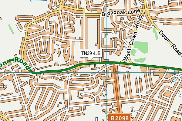 TN39 4JB map - OS VectorMap District (Ordnance Survey) TN39 4JB map - OS VectorMap District (Ordnance Survey)