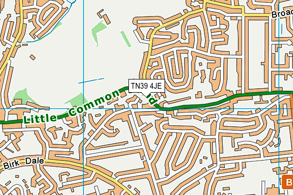 TN39 4JE map - OS VectorMap District (Ordnance Survey) TN39 4JE map - OS VectorMap District (Ordnance Survey)