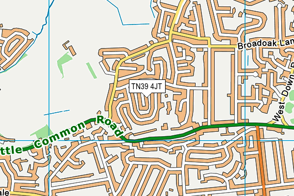 TN39 4JT map - OS VectorMap District (Ordnance Survey) TN39 4JT map - OS VectorMap District (Ordnance Survey)