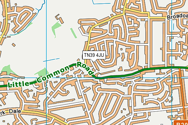 TN39 4JU map - OS VectorMap District (Ordnance Survey) TN39 4JU map - OS VectorMap District (Ordnance Survey)