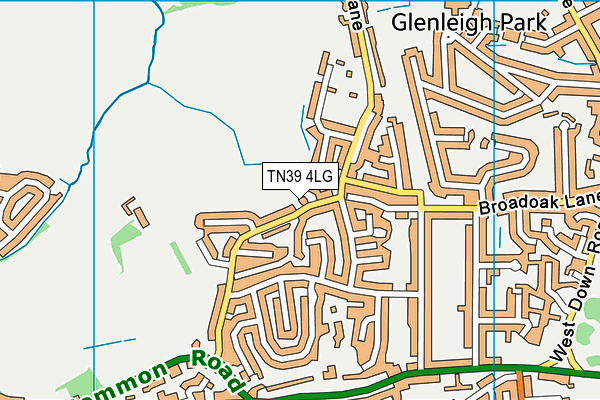 TN39 4LG map - OS VectorMap District (Ordnance Survey) TN39 4LG map - OS VectorMap District (Ordnance Survey)