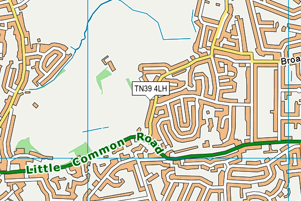 TN39 4LH map - OS VectorMap District (Ordnance Survey) TN39 4LH map - OS VectorMap District (Ordnance Survey)