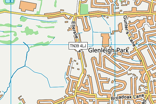 TN39 4LJ map - OS VectorMap District (Ordnance Survey) TN39 4LJ map - OS VectorMap District (Ordnance Survey)