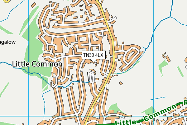 TN39 4LX map - OS VectorMap District (Ordnance Survey) TN39 4LX map - OS VectorMap District (Ordnance Survey)