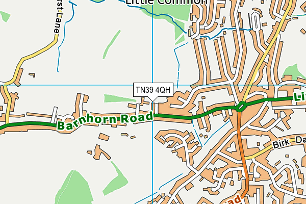 TN39 4QH map - OS VectorMap District (Ordnance Survey)