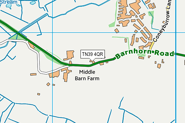 TN39 4QR map - OS VectorMap District (Ordnance Survey)