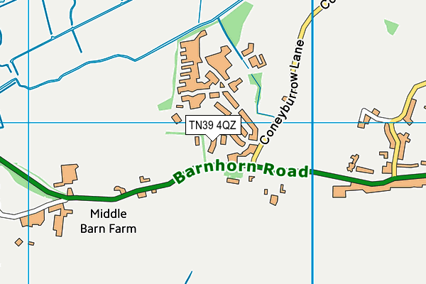 TN39 4QZ map - OS VectorMap District (Ordnance Survey)