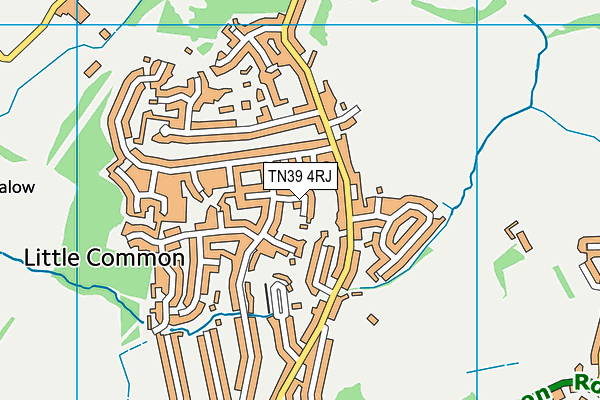 TN39 4RJ map - OS VectorMap District (Ordnance Survey) TN39 4RJ map - OS VectorMap District (Ordnance Survey)