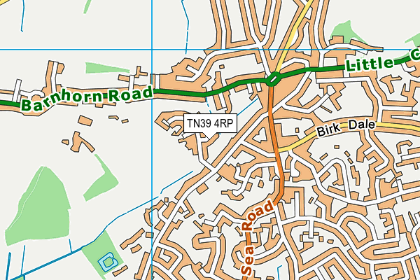 TN39 4RP map - OS VectorMap District (Ordnance Survey) TN39 4RP map - OS VectorMap District (Ordnance Survey)