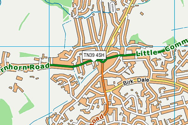 TN39 4SH map - OS VectorMap District (Ordnance Survey) TN39 4SH map - OS VectorMap District (Ordnance Survey)