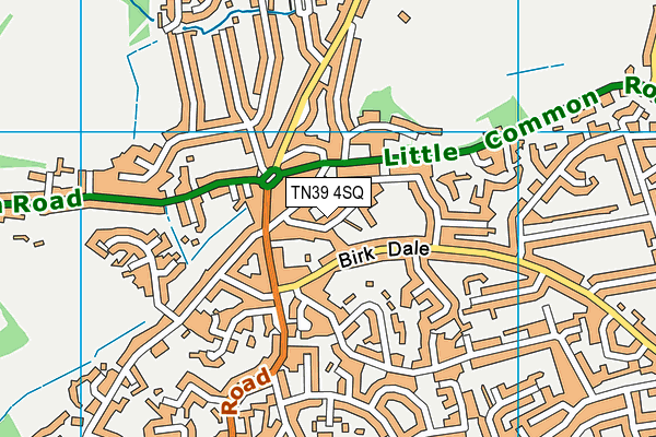 TN39 4SQ map - OS VectorMap District (Ordnance Survey)