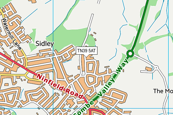 TN39 5AT map - OS VectorMap District (Ordnance Survey) TN39 5AT map - OS VectorMap District (Ordnance Survey)