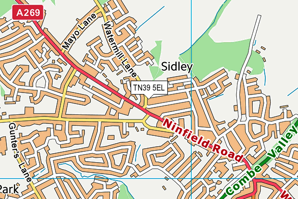 TN39 5EL map - OS VectorMap District (Ordnance Survey) TN39 5EL map - OS VectorMap District (Ordnance Survey)
