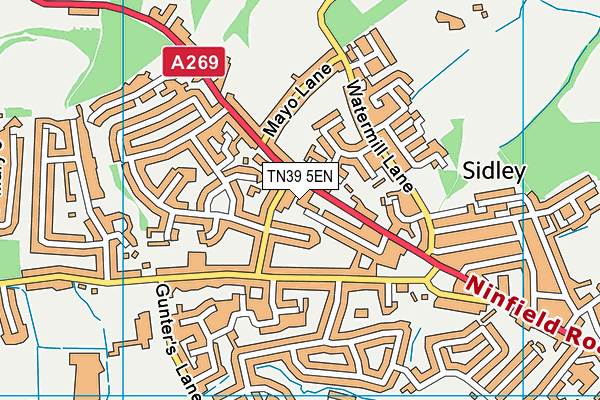 TN39 5EN map - OS VectorMap District (Ordnance Survey) TN39 5EN map - OS VectorMap District (Ordnance Survey)