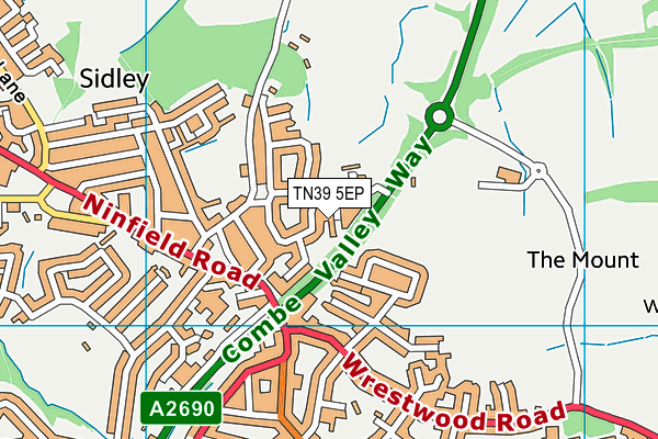 TN39 5EP map - OS VectorMap District (Ordnance Survey) TN39 5EP map - OS VectorMap District (Ordnance Survey)