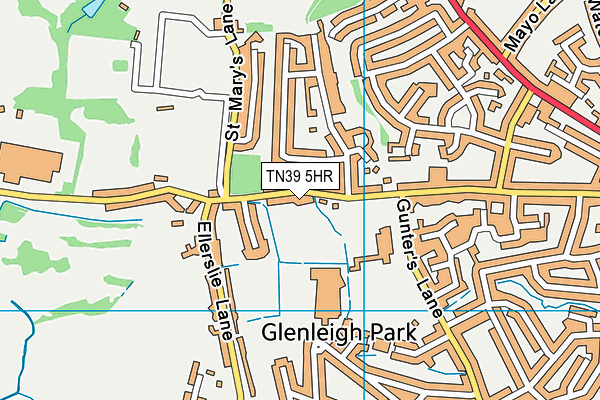 TN39 5HR map - OS VectorMap District (Ordnance Survey) TN39 5HR map - OS VectorMap District (Ordnance Survey)