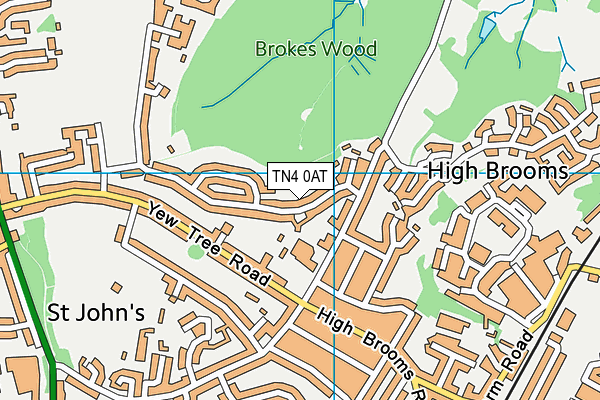 TN4 0AT map - OS VectorMap District (Ordnance Survey) TN4 0AT map - OS VectorMap District (Ordnance Survey)