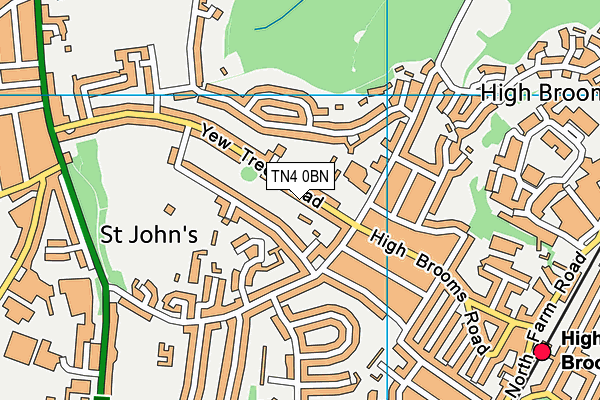 TN4 0BN map - OS VectorMap District (Ordnance Survey) TN4 0BN map - OS VectorMap District (Ordnance Survey)