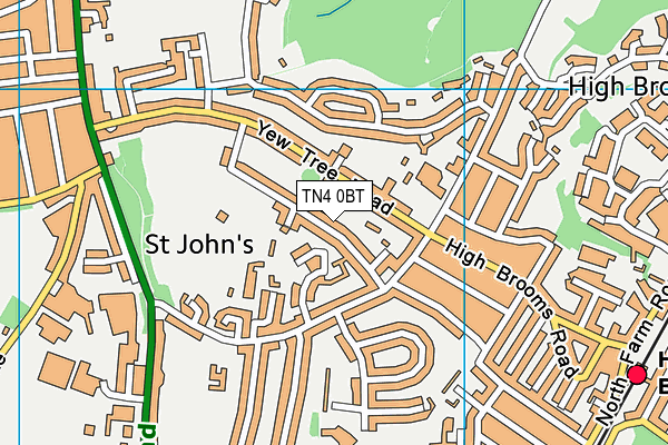 TN4 0BT map - OS VectorMap District (Ordnance Survey) TN4 0BT map - OS VectorMap District (Ordnance Survey)