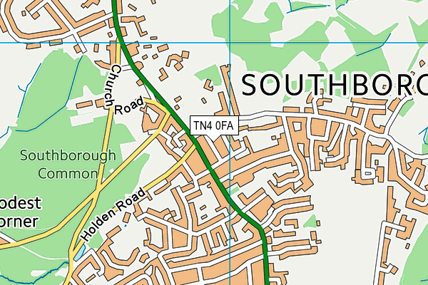 TN4 0FA map - OS VectorMap District (Ordnance Survey) TN4 0FA map - OS VectorMap District (Ordnance Survey)