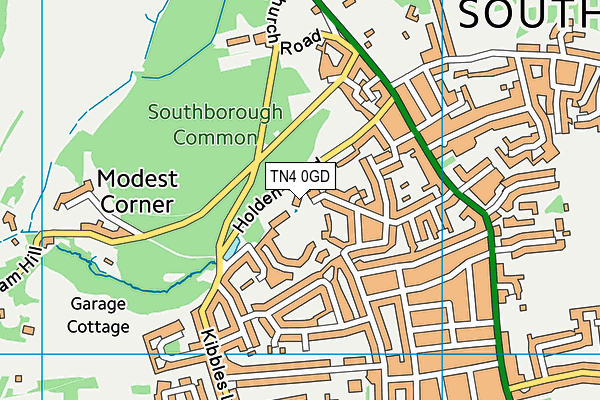 TN4 0GD map - OS VectorMap District (Ordnance Survey) TN4 0GD map - OS VectorMap District (Ordnance Survey)