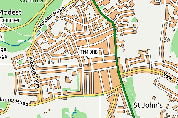 TN4 0HB map - OS VectorMap District (Ordnance Survey) TN4 0HB map - OS VectorMap District (Ordnance Survey)
