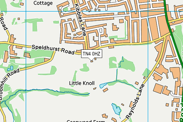 TN4 0HZ map - OS VectorMap District (Ordnance Survey) TN4 0HZ map - OS VectorMap District (Ordnance Survey)