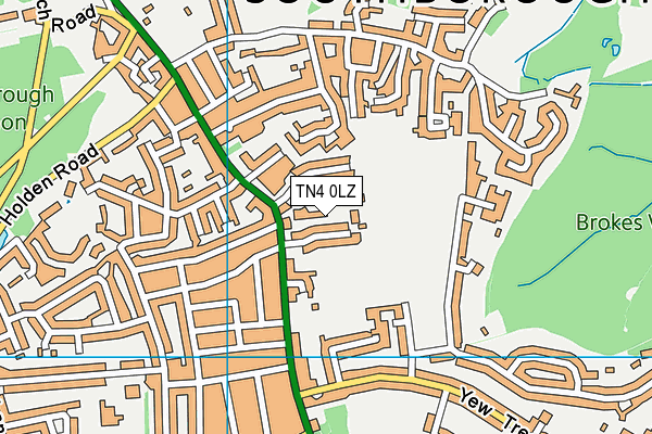 TN4 0LZ map - OS VectorMap District (Ordnance Survey) TN4 0LZ map - OS VectorMap District (Ordnance Survey)