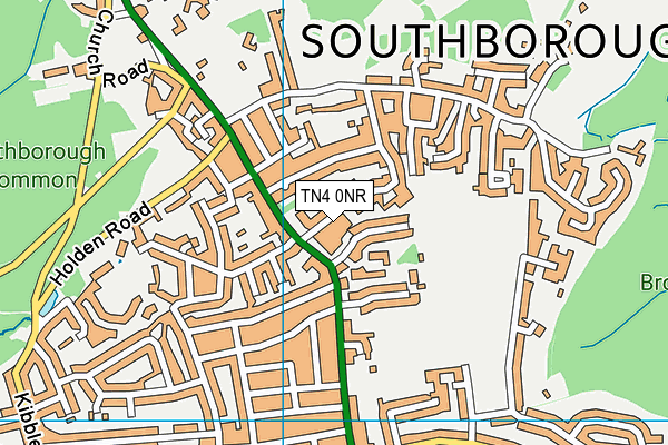 TN4 0NR map - OS VectorMap District (Ordnance Survey) TN4 0NR map - OS VectorMap District (Ordnance Survey)