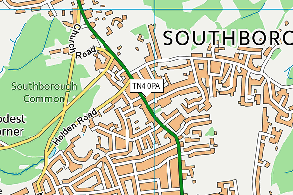 TN4 0PA map - OS VectorMap District (Ordnance Survey) TN4 0PA map - OS VectorMap District (Ordnance Survey)