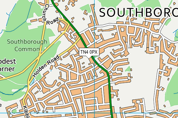 TN4 0PX map - OS VectorMap District (Ordnance Survey) TN4 0PX map - OS VectorMap District (Ordnance Survey)