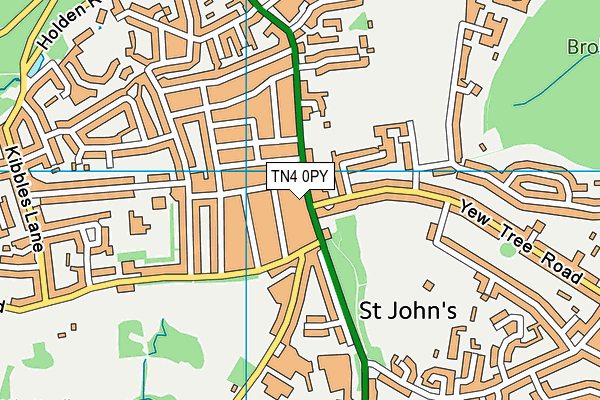 TN4 0PY map - OS VectorMap District (Ordnance Survey) TN4 0PY map - OS VectorMap District (Ordnance Survey)
