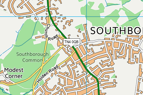 TN4 0QB map - OS VectorMap District (Ordnance Survey) TN4 0QB map - OS VectorMap District (Ordnance Survey)
