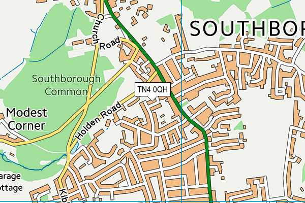 TN4 0QH map - OS VectorMap District (Ordnance Survey) TN4 0QH map - OS VectorMap District (Ordnance Survey)