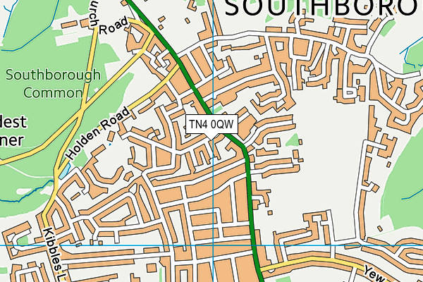 TN4 0QW map - OS VectorMap District (Ordnance Survey) TN4 0QW map - OS VectorMap District (Ordnance Survey)