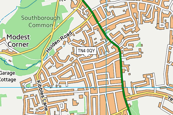 TN4 0QY map - OS VectorMap District (Ordnance Survey) TN4 0QY map - OS VectorMap District (Ordnance Survey)