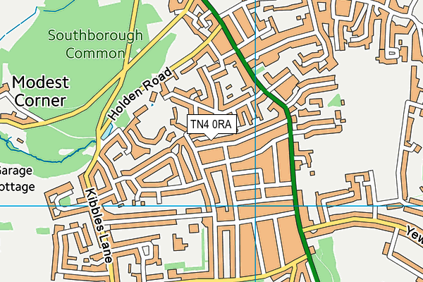 TN4 0RA map - OS VectorMap District (Ordnance Survey)