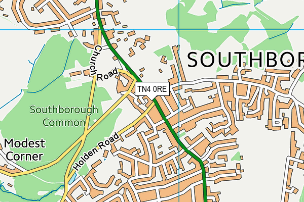 TN4 0RE map - OS VectorMap District (Ordnance Survey)