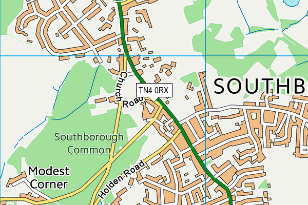 TN4 0RX map - OS VectorMap District (Ordnance Survey) TN4 0RX map - OS VectorMap District (Ordnance Survey)