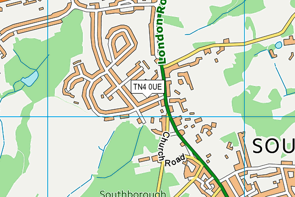 TN4 0UE map - OS VectorMap District (Ordnance Survey) TN4 0UE map - OS VectorMap District (Ordnance Survey)