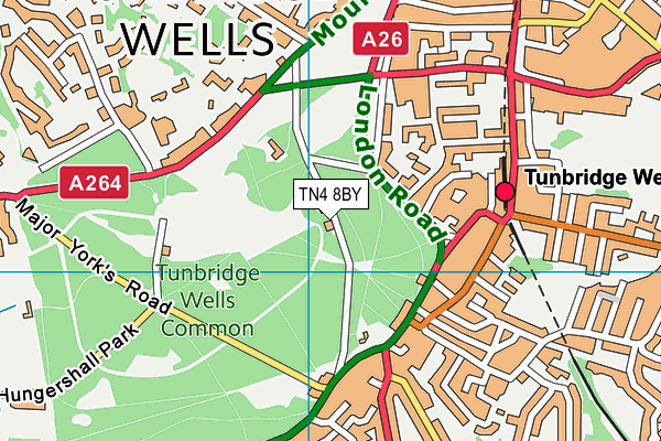TN4 8BY map - OS VectorMap District (Ordnance Survey) TN4 8BY map - OS VectorMap District (Ordnance Survey)
