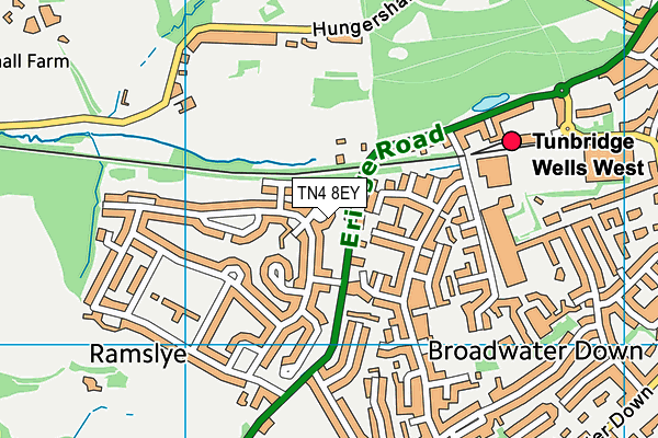 TN4 8EY map - OS VectorMap District (Ordnance Survey) TN4 8EY map - OS VectorMap District (Ordnance Survey)