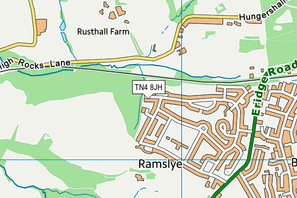 TN4 8JH map - OS VectorMap District (Ordnance Survey) TN4 8JH map - OS VectorMap District (Ordnance Survey)