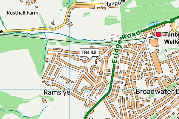 TN4 8JL map - OS VectorMap District (Ordnance Survey) TN4 8JL map - OS VectorMap District (Ordnance Survey)