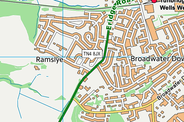 TN4 8JX map - OS VectorMap District (Ordnance Survey) TN4 8JX map - OS VectorMap District (Ordnance Survey)