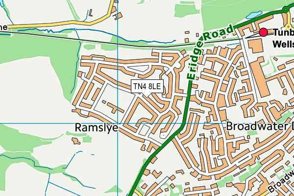 TN4 8LE map - OS VectorMap District (Ordnance Survey) TN4 8LE map - OS VectorMap District (Ordnance Survey)