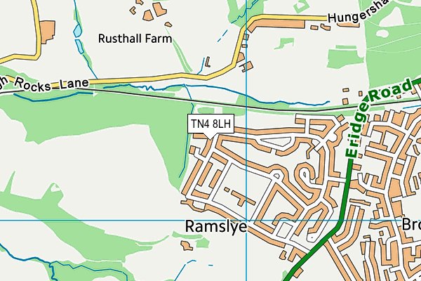 TN4 8LH map - OS VectorMap District (Ordnance Survey) TN4 8LH map - OS VectorMap District (Ordnance Survey)