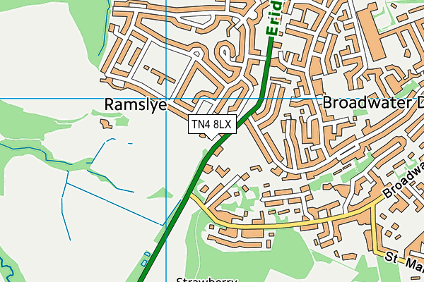 TN4 8LX map - OS VectorMap District (Ordnance Survey) TN4 8LX map - OS VectorMap District (Ordnance Survey)